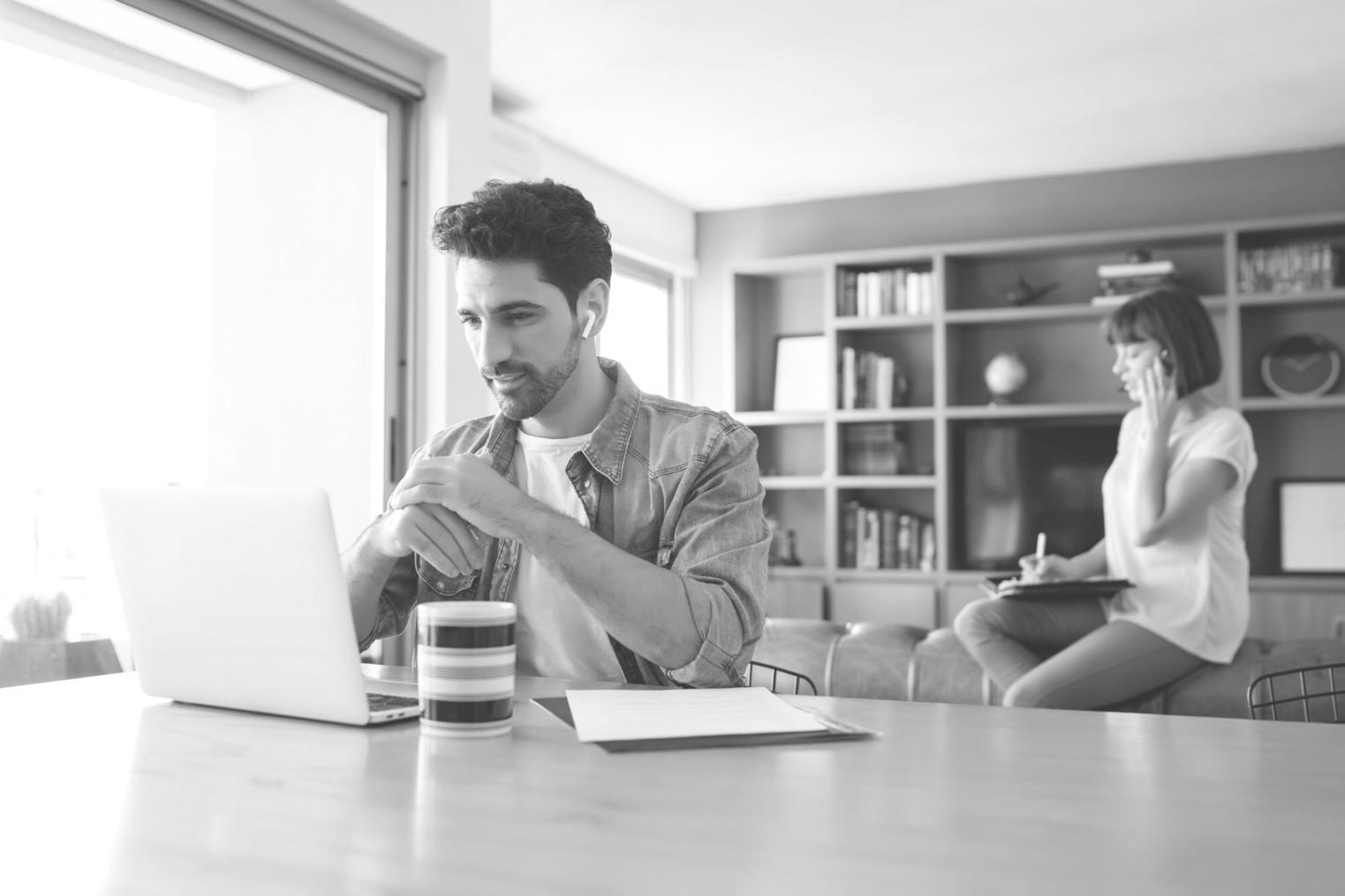 Professional workspace where financial analysis and business strategy discussions take place